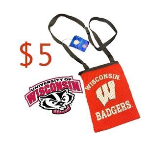 $5 ADD ON ITEM NWT Wisconsin Badgers side purse/pouch